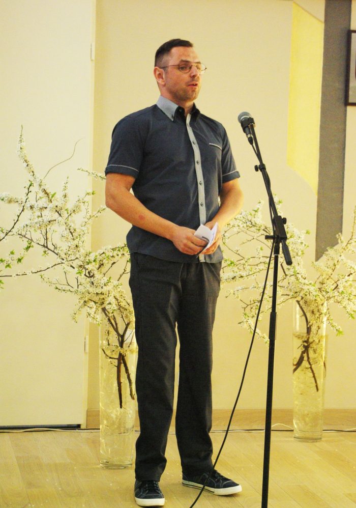 Medikų širdis suvirpino pasveikinti ir padėkoti į šventinį renginį atvykęs pacientas Saulius Baltrušaitis